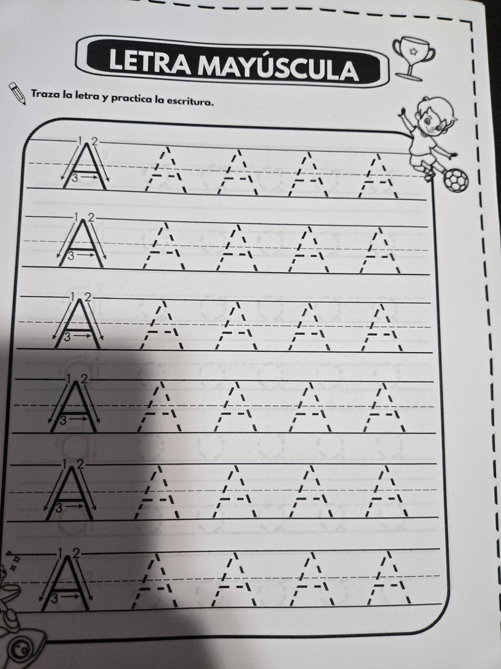Tracing numbers and letters workbook pages
