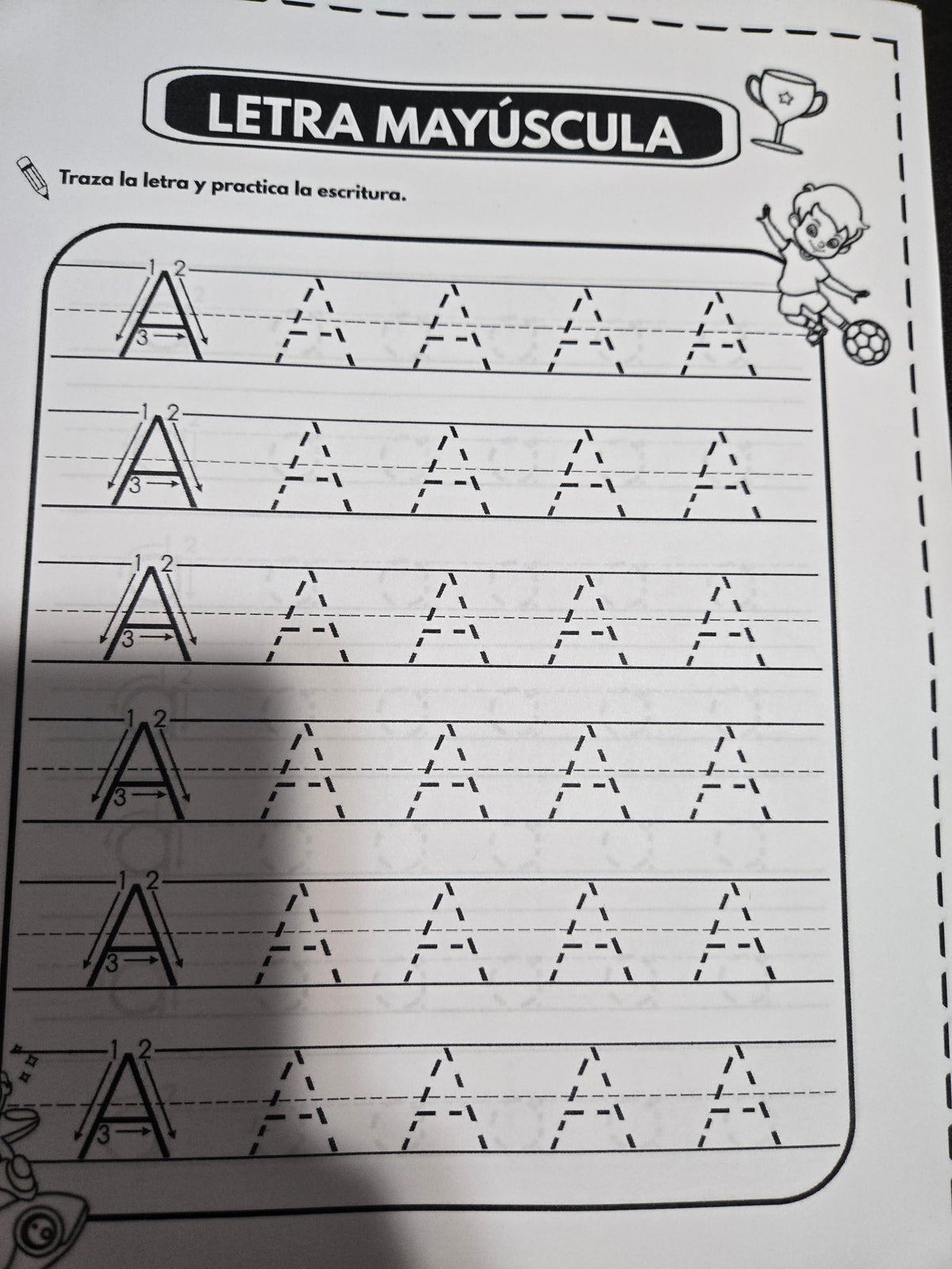 Tracing numbers and letters workbook pages