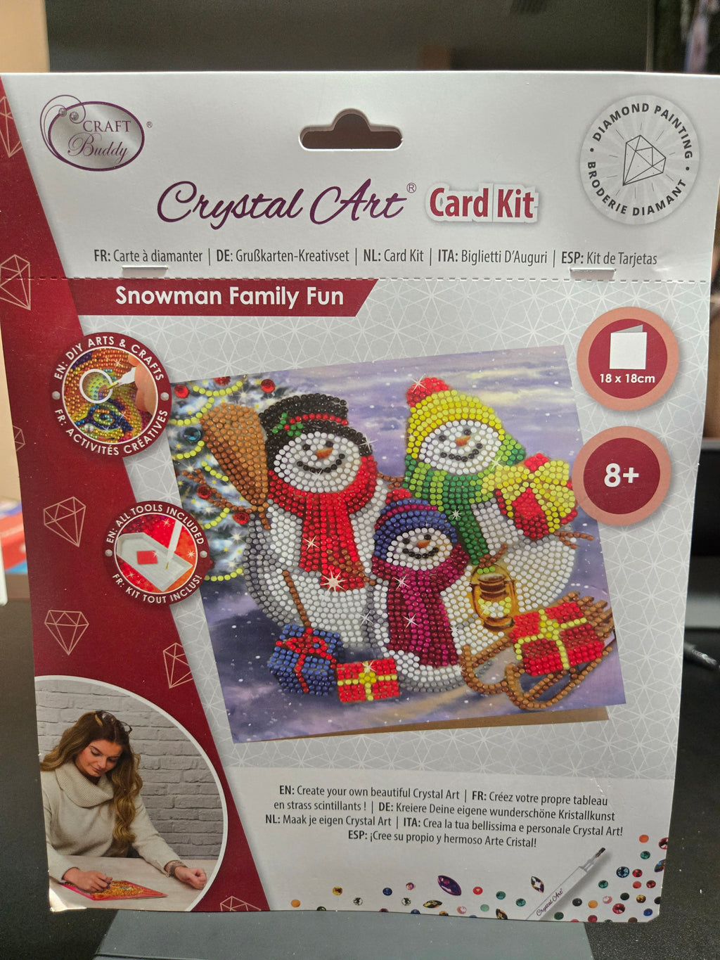 Crystal art card kit