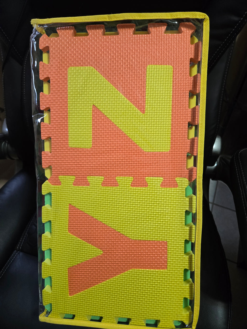 Alphabet puzzle mats