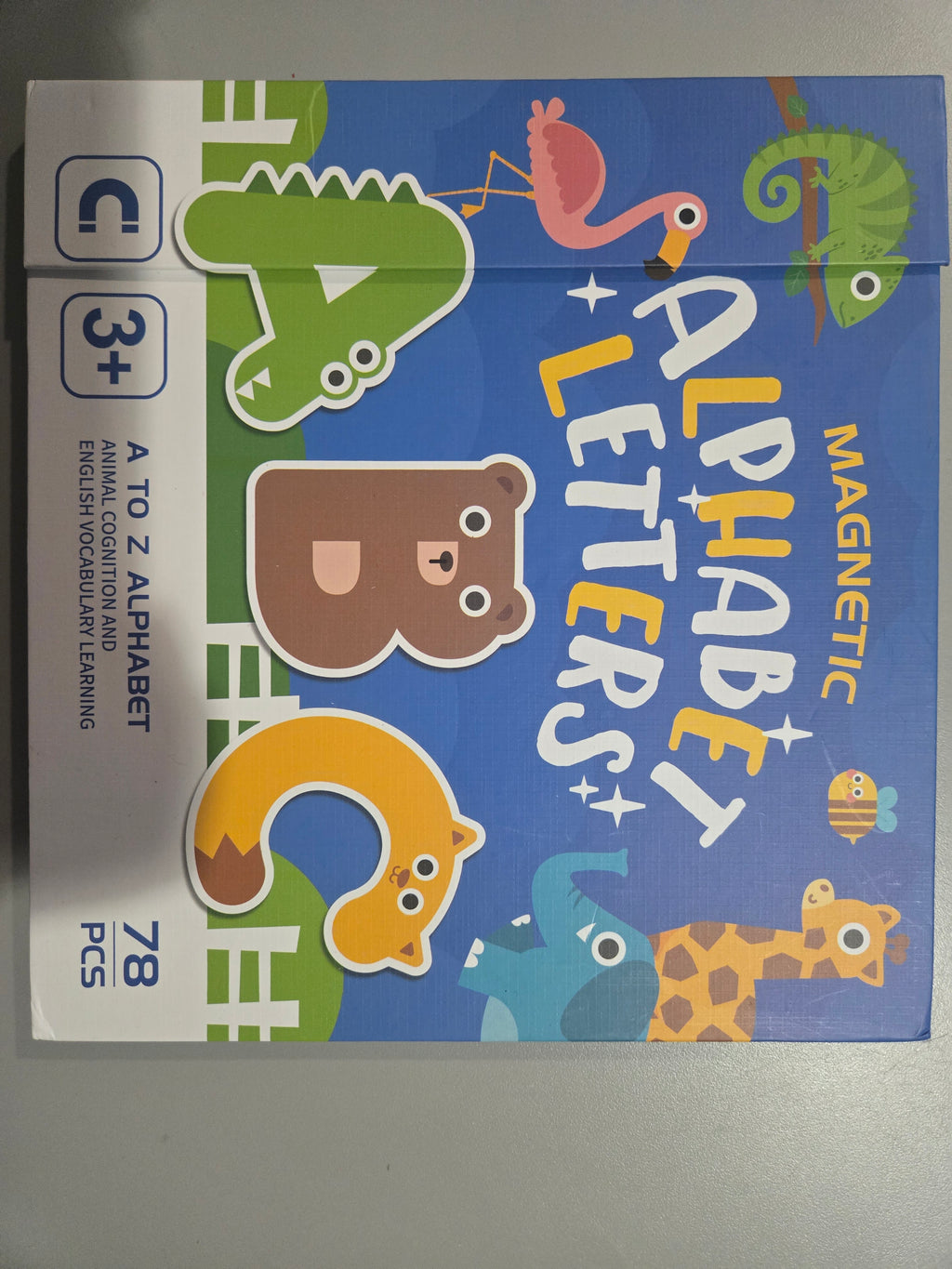 Magnetic alphabet letters