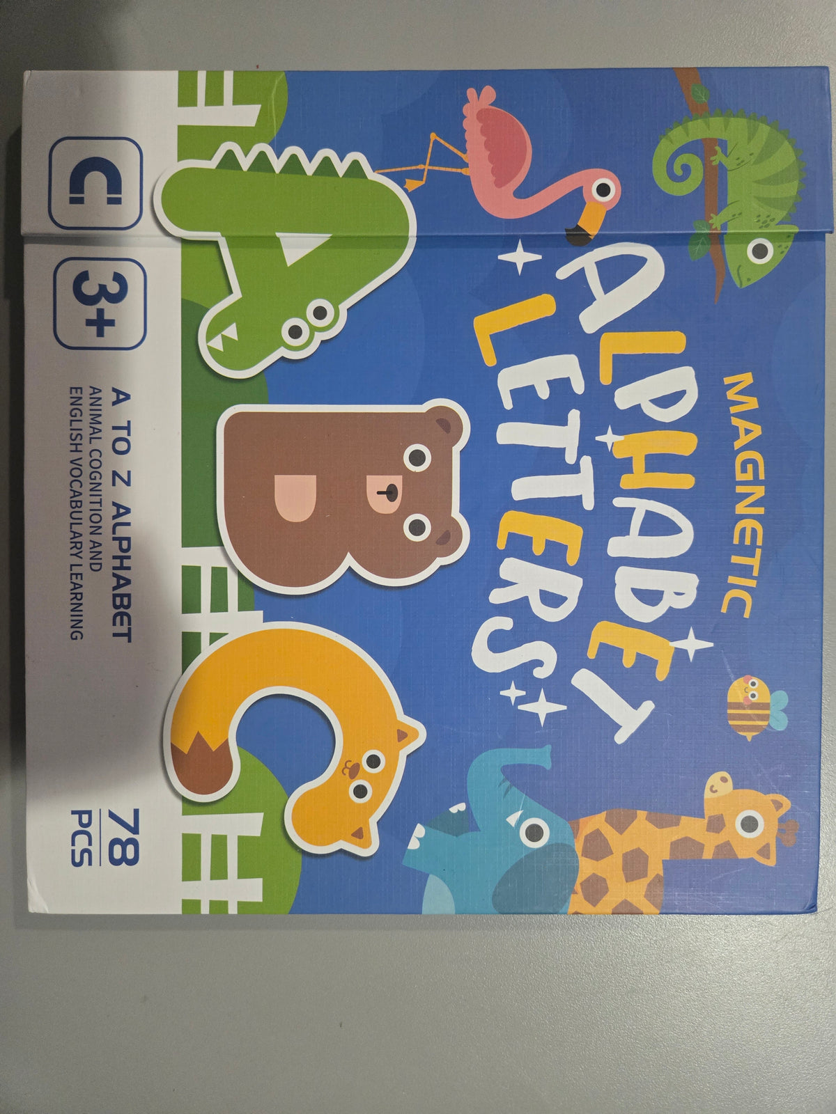 Magnetic alphabet letters