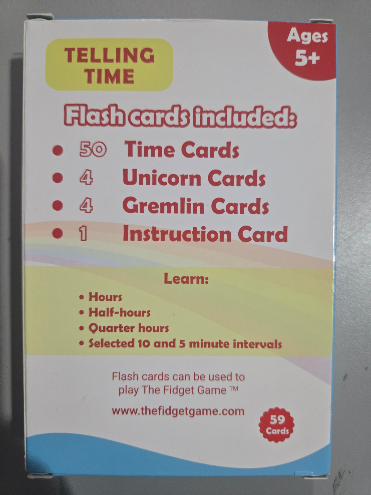 The fidget game cards!