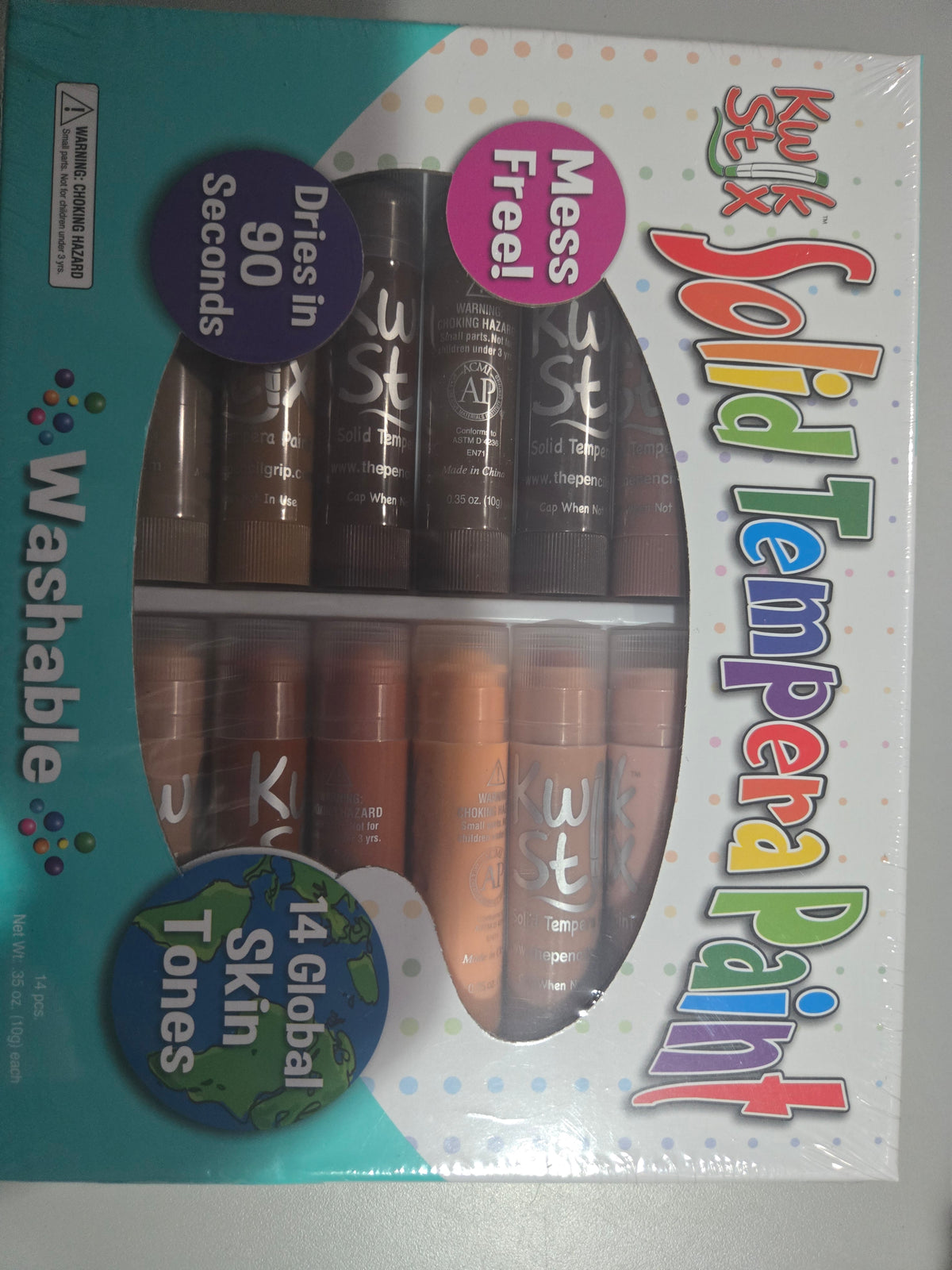 Solid tempera paint