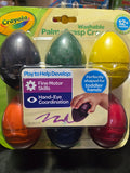 Palm grasp crayons!