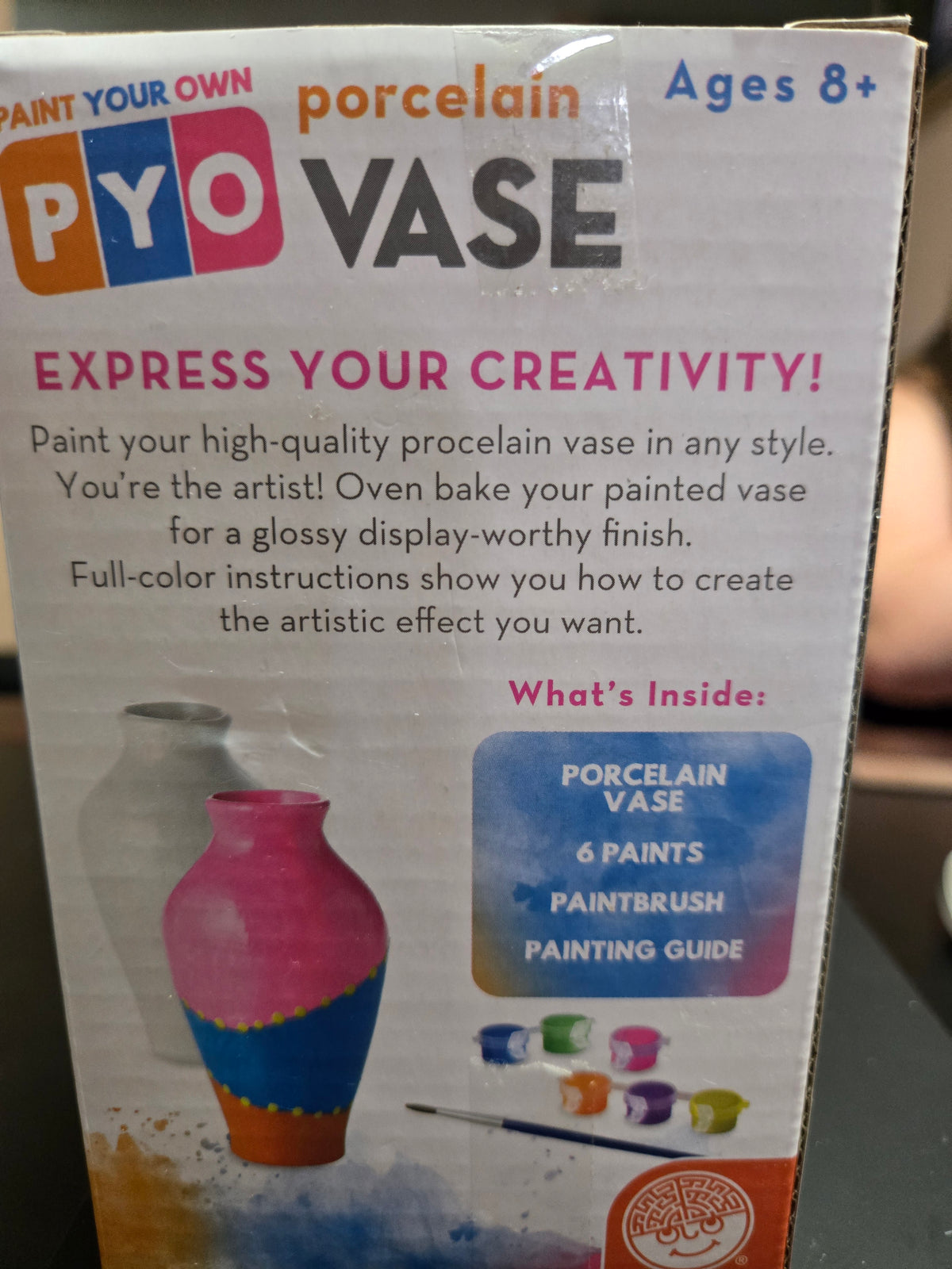 Paint your own porcelain vase!