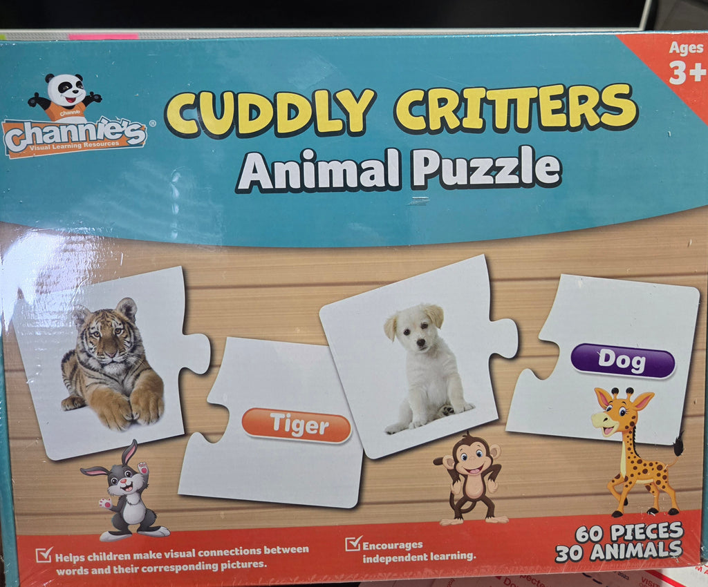 Cuddly critters animal puzzle