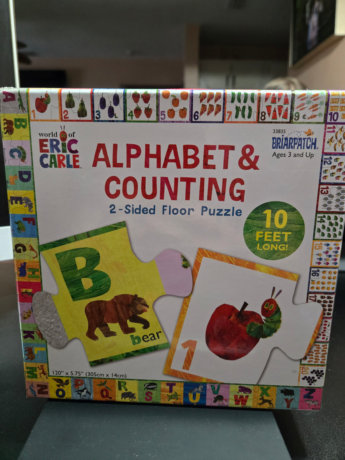Alphabet and counting 2 sided floor puzzle