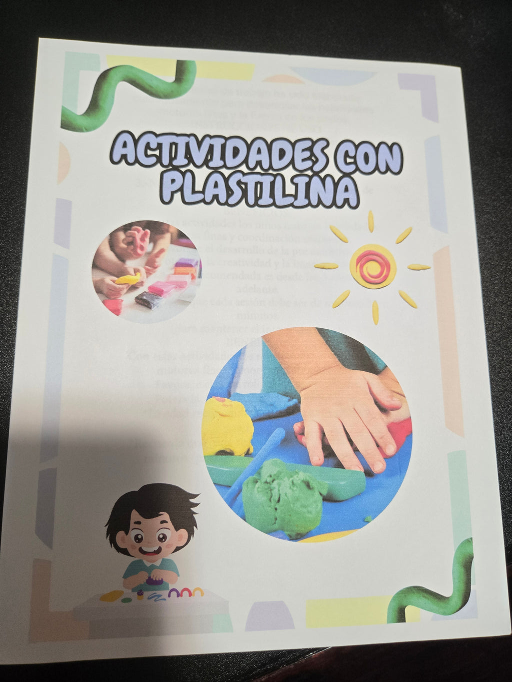 Activities with playdoh!