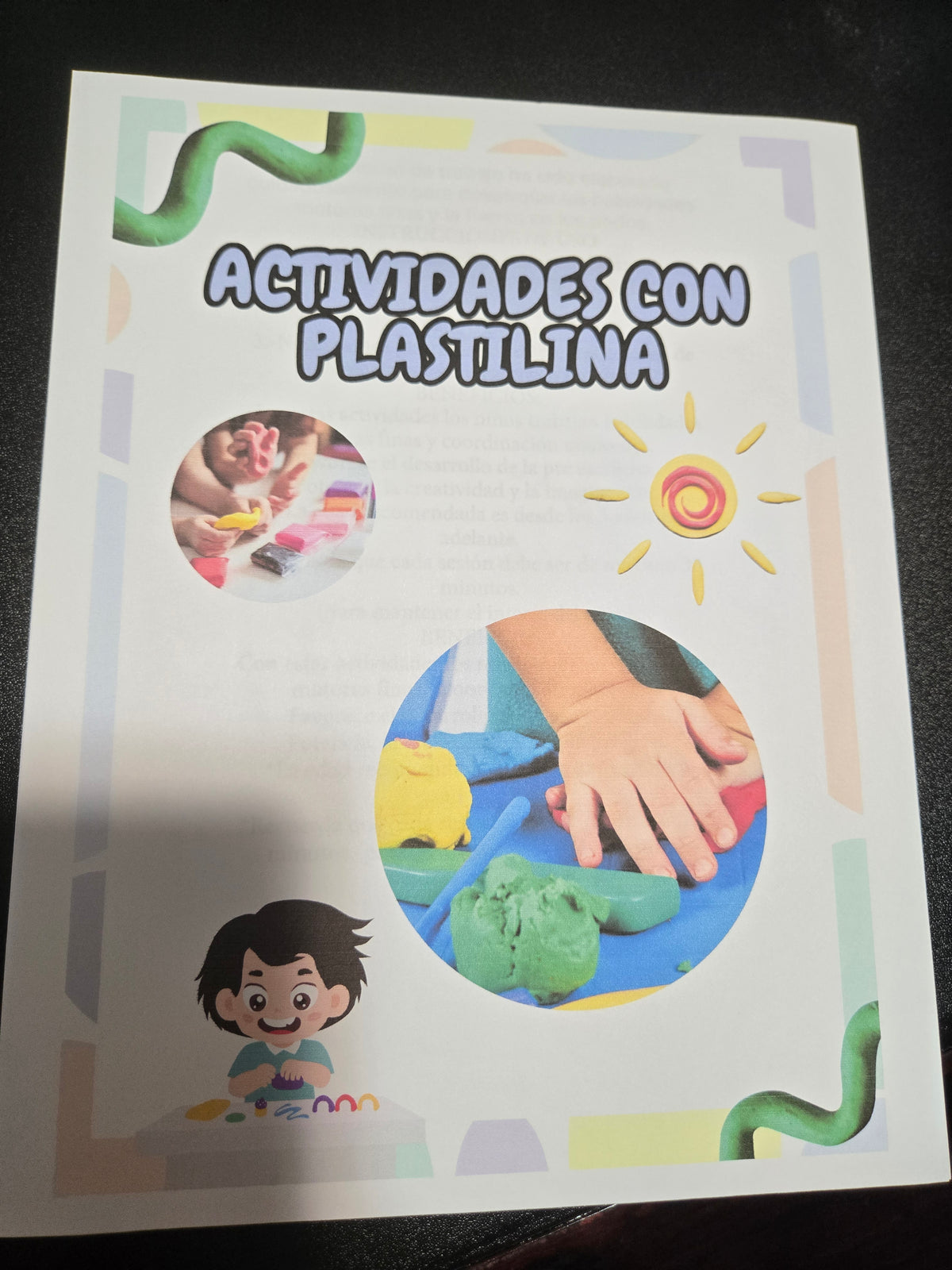Activities with playdoh!
