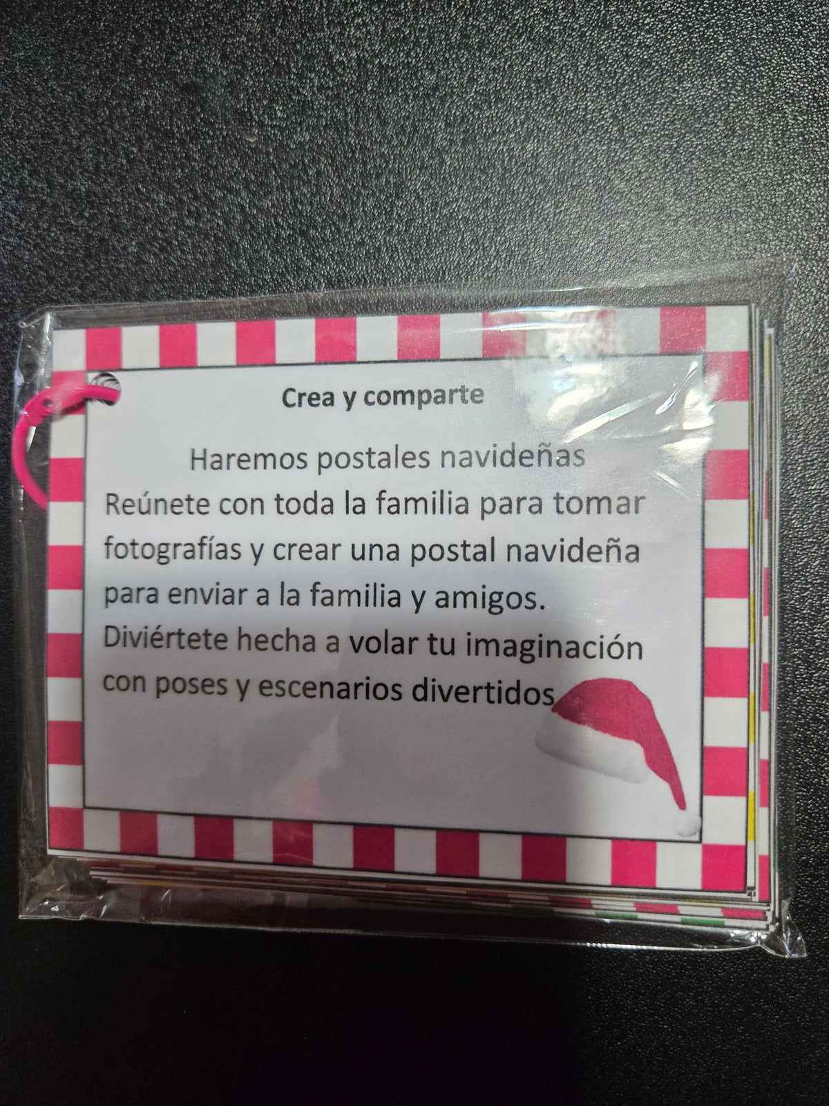 Tarjetas de actividades para navidad
