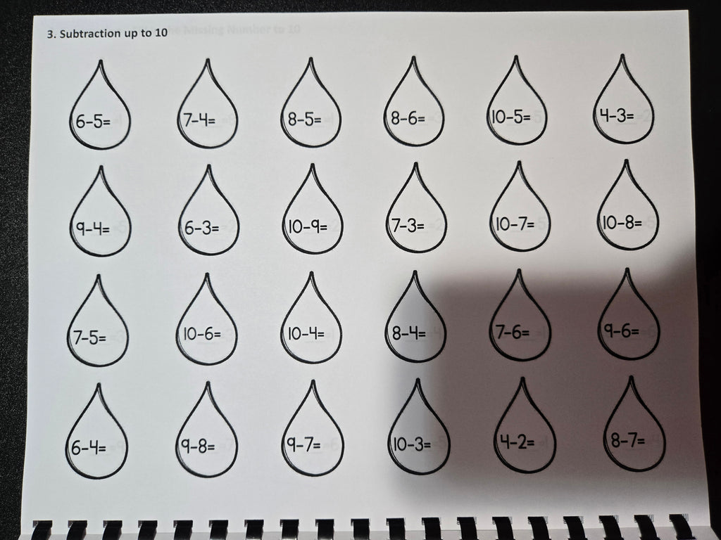 Workbook math activities