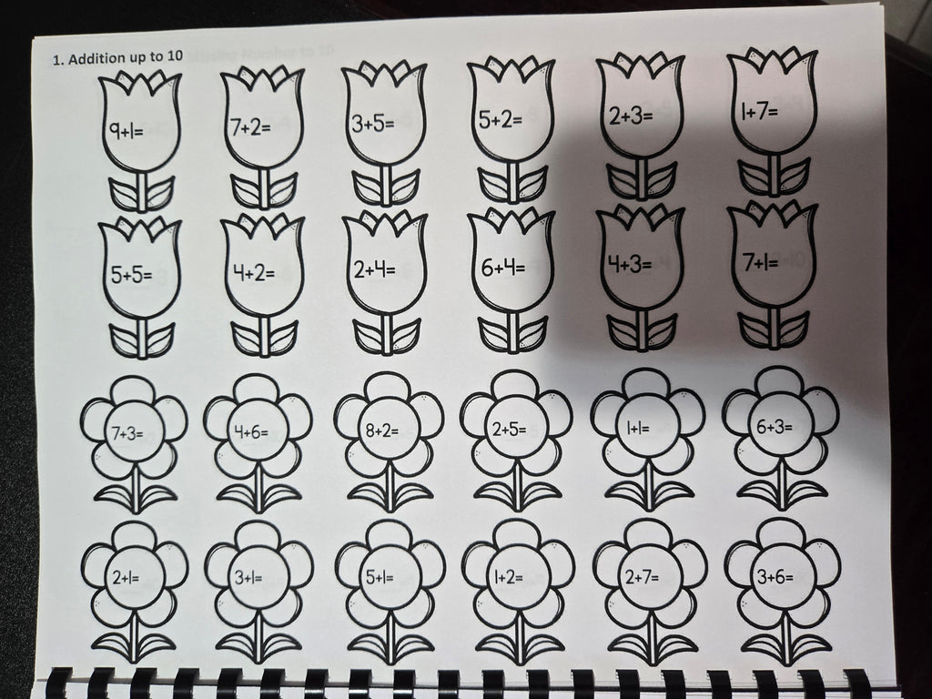 Workbook math activities