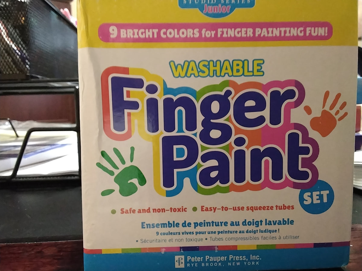 Washable finger paint